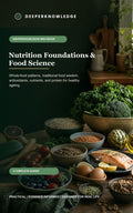 Nutrition Foundations & Food Science — cover of the five-guide collection on whole foods, antioxidants and protein